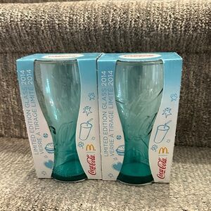 McDonald's Limited Edition 2014 Coca-Cola Glasses - Blue